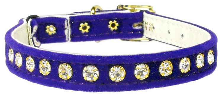 Velvet Cat Safety w/Band Collar Purple 10